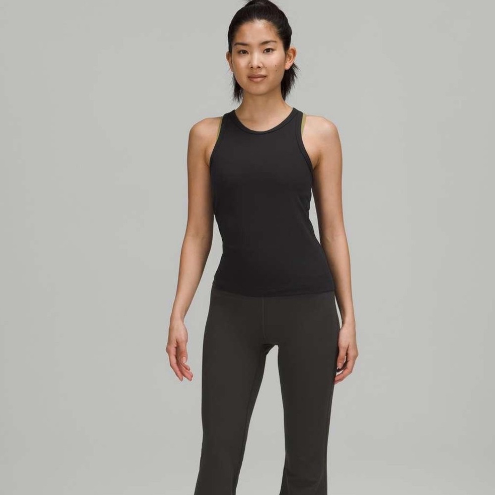 lululemon black racerback full length align tank top